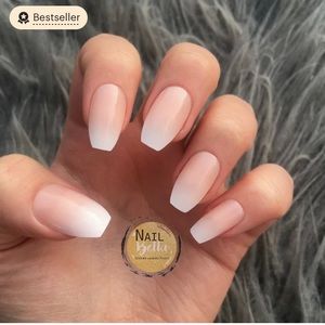 Short Coffin Ombre Press on Nail | Fake Nails | Glue On Nails | Ombre Nails
